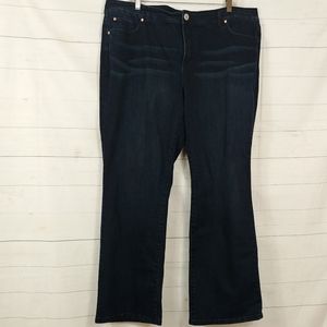 INC Slim Tech Boot Leg Stretch Jeans Sz 20W